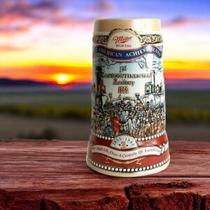 Miller High Life Stein, a tribute to Great American Achievements.